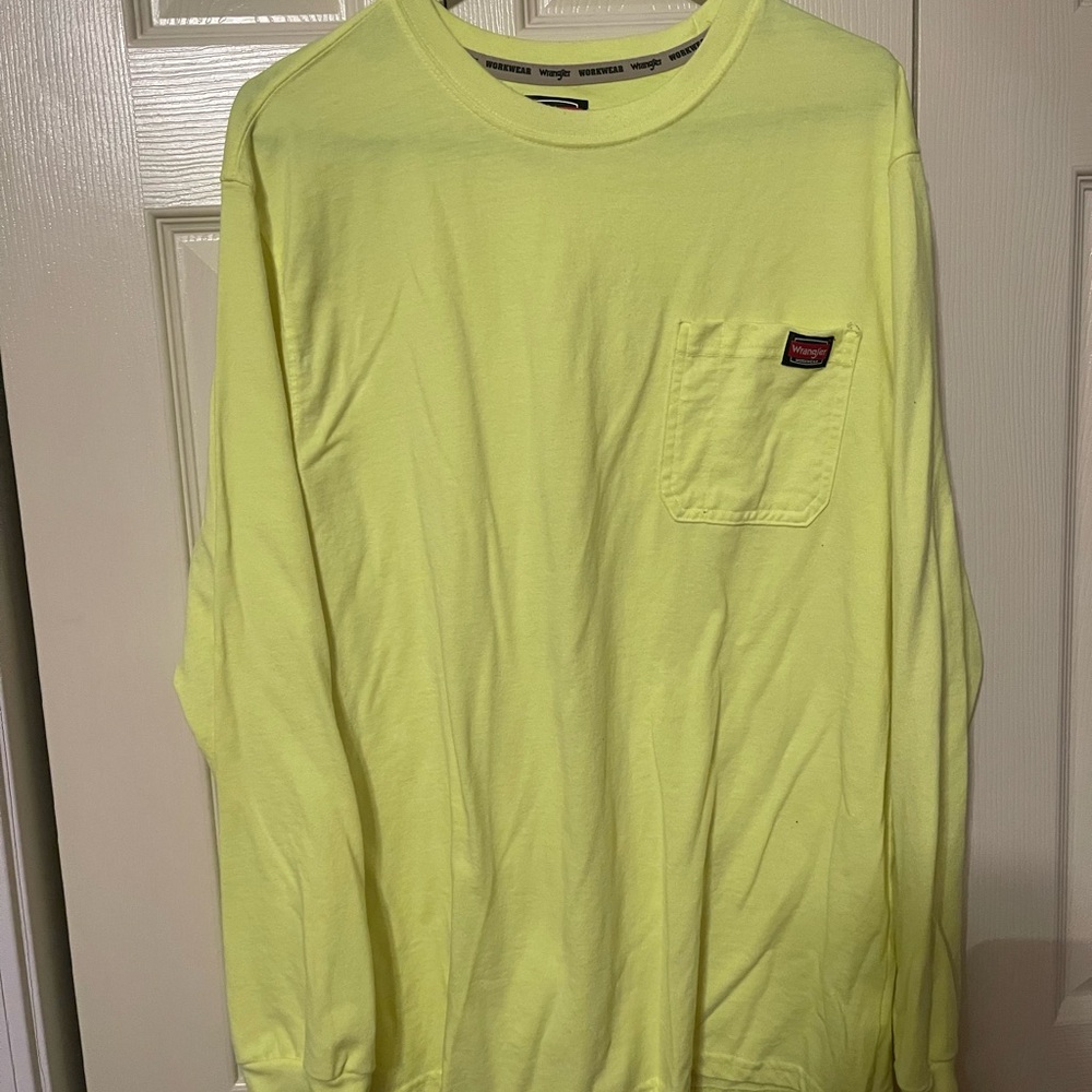 Wrangler Lime Green Long Sleeve Tee